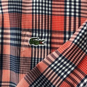 Lacoste Men's Slim Fit Cotton Shirt in Plaid